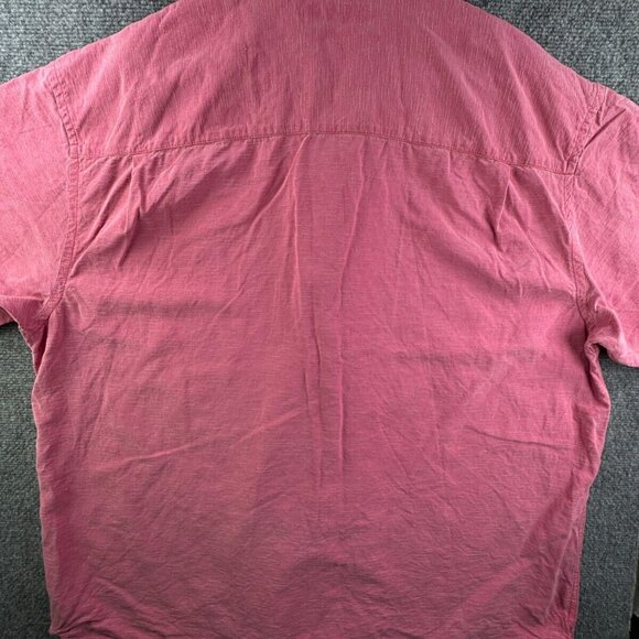 Tommy Bahama Silk Button Up Shirt Short Sleeve Hawaiian Adult Pink Floral 2XL - Picture 15 of 15